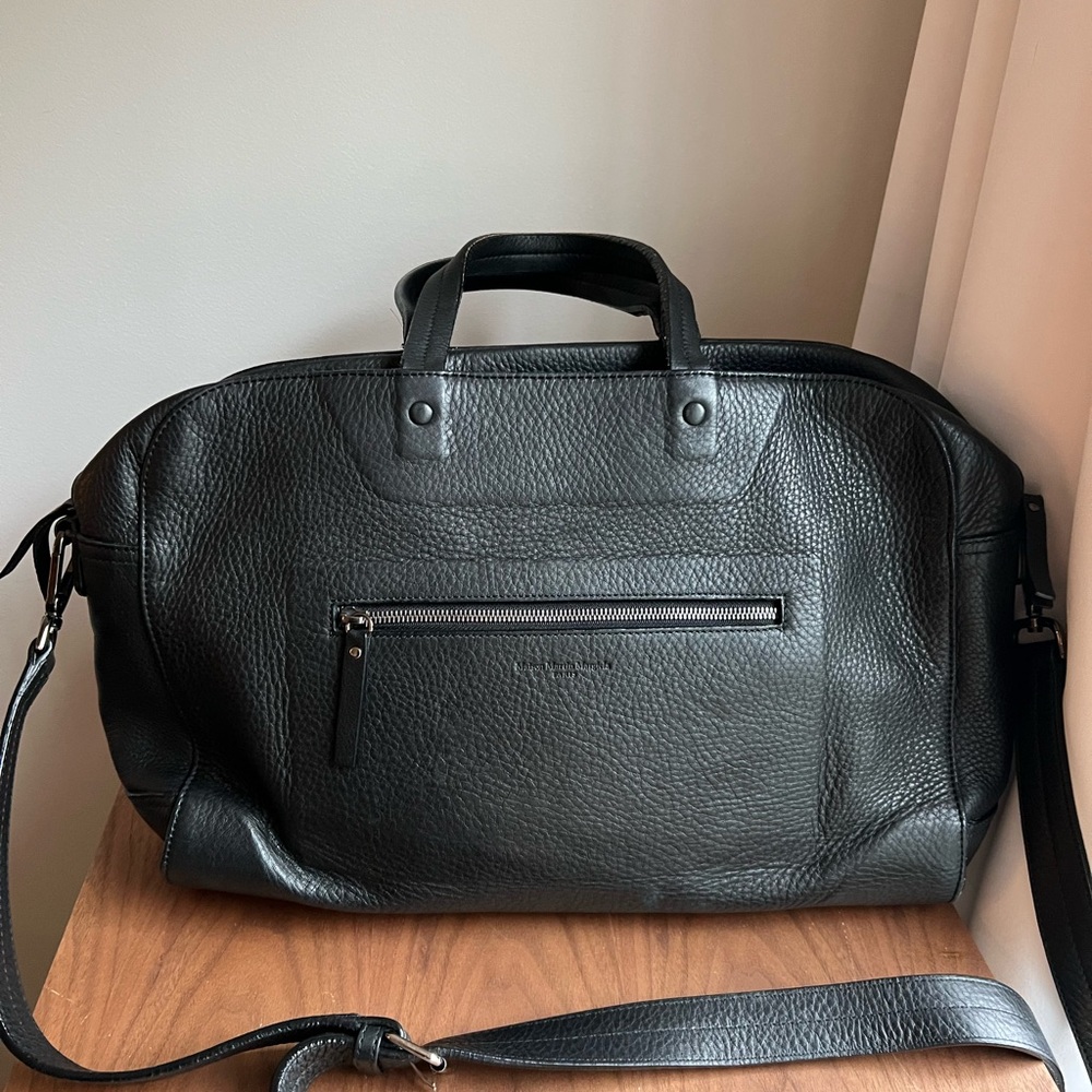 Maison Martin Margiela Black Leather Duffel Bag ghost briefcase - Picture 9 of 14